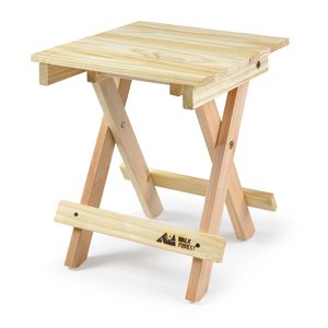 Banqueta Dobrável de Madeira Maciça