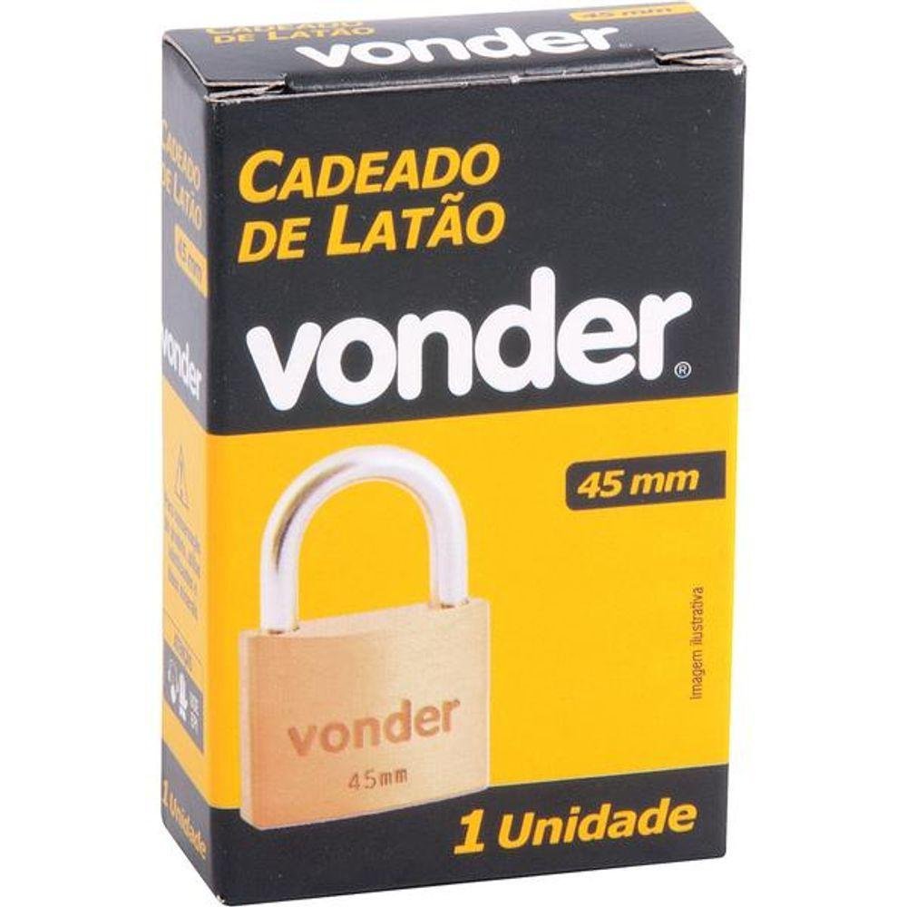 Cadeado Latão 45mm Haste Normal - Vonder - 2