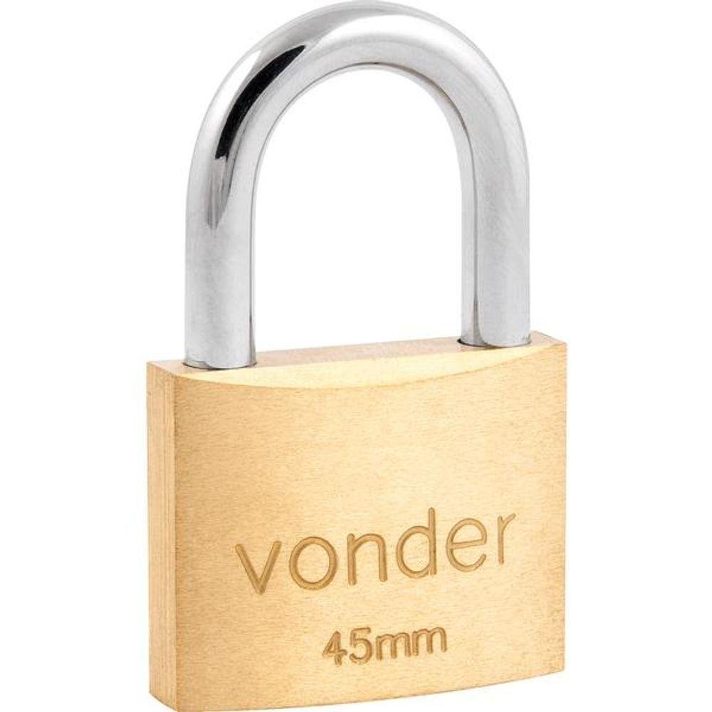 Cadeado Latão 45mm Haste Normal - Vonder