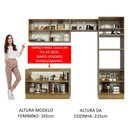 Ver imagem 3 de Cozinha Completa Madesa Lux 270001 Com Armário E Balcão