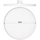 Ver imagem 3 de Chuveiro Ducha Fria Redondo 22cm Branco para Piscina Jardim Quintal | Valeplast