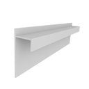 Ver imagem 1 de Rodapé Invertido Modelo J Alumínio Branco Fosco Altura 4cm Comprimento 3m