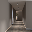 Ver imagem 2 de Rodapé Invertido Modelo J Alumínio Branco Fosco Altura 4cm Comprimento 3m