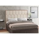 Ver imagem 4 de Cabeceira para Cama Box Queen 165cm Stan Linho Bege com Off White - Sallar Home