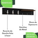 Ver imagem 3 de Porta Chaves De Parede Porta Chaveiro Organizador P.M.G.C