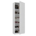 Ver imagem 2 de Sapateira Lia 1 Porta 5 Prateleiras 100% Mdf Branco - Pnr Móveis