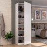 Sapateira Lia 1 Porta 5 Prateleiras 100% Mdf Branco - Pnr Móveis - 1