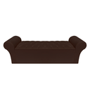 Ver imagem 1 de Recamier Baú Calçadeira Quarto Casal 138cm Barcelona:corino Marrom