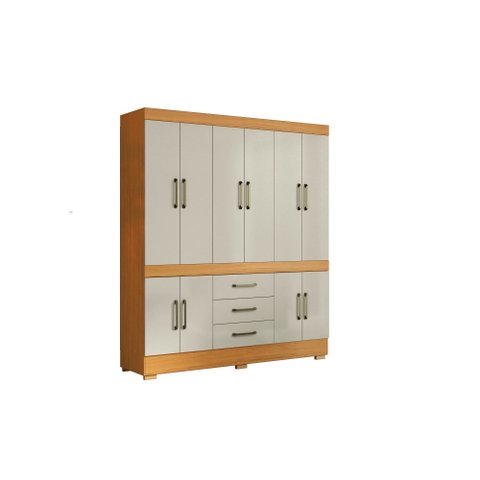 Guarda-Roupa 10 Portas 3 Gavetas -Mônaco