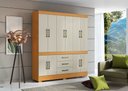 Ver imagem 2 de Guarda-Roupa 10 Portas 3 Gavetas -Mônaco