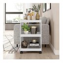 Ver imagem 5 de Carrinho Multiuso com Rodinhas Bar Aparador Organizador Com 3 Prateleiras