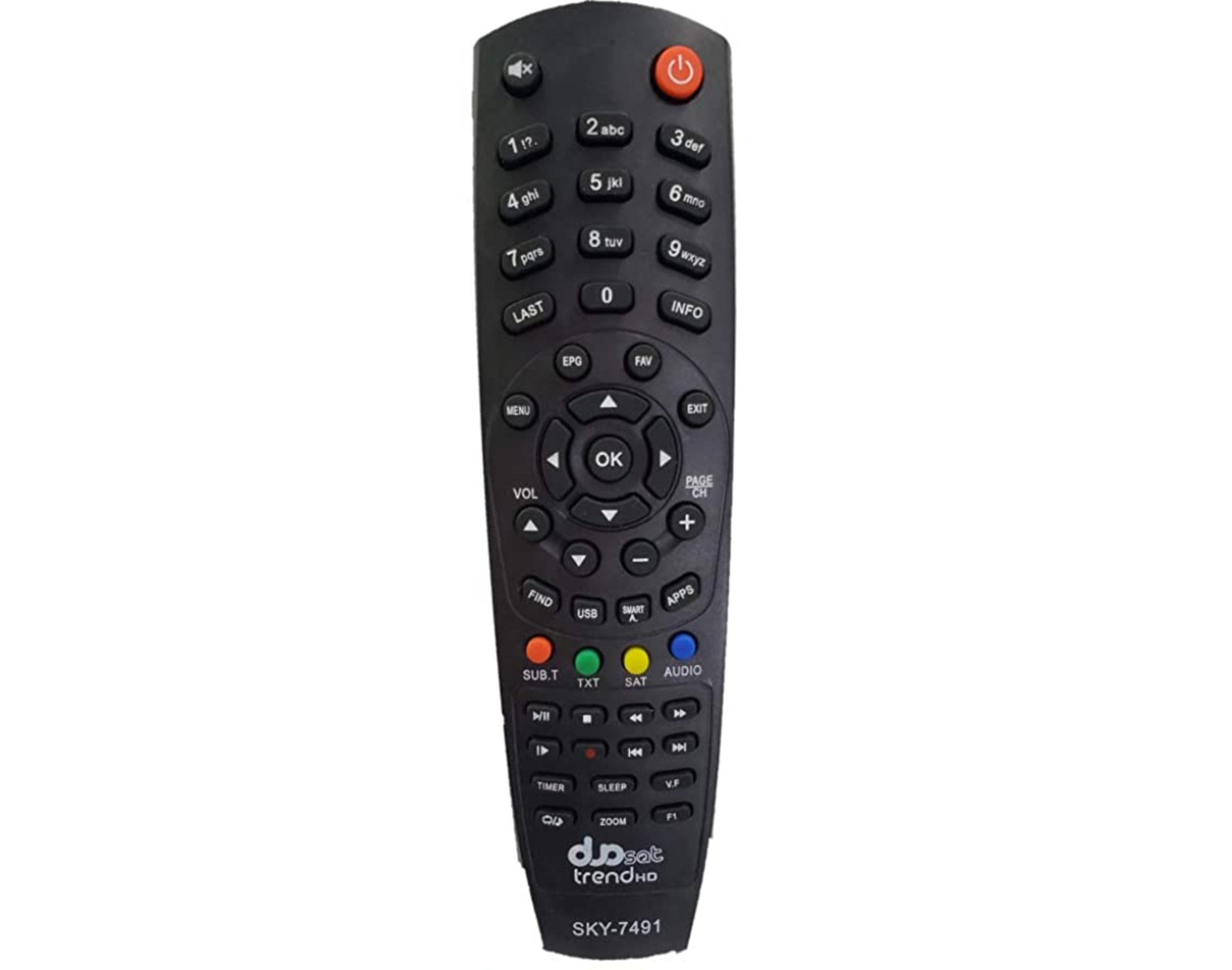 Controle Remoto Para Receptor Duosat Trend Hd Sky-7491 - 1