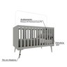 Berço Love Baby com 3 Regulagens de Altura Casatema MadeiraOriginals - 2