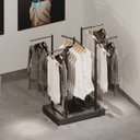 Ver imagem 2 de Expositor de Loja Em MDF Base com 6 Cabideiros Robust Comac Preto