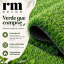 Ver imagem 4 de por m² Grama Sintética 40mm com Proteção UV e Antifungo Verde Mesclado Rm Decor