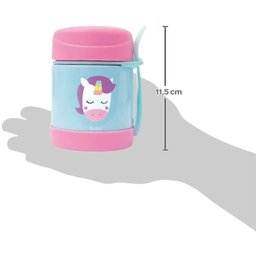 Pote Térmico Infantil Bebê Buba Animais Fun com Talher Leão Macaco Unicórnio Girafa Buba - 5