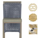 Ver imagem 3 de 2 Banqueta em Alumínio Roma Fendi Corda Náutica Tecido 8