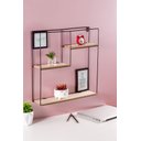 Ver imagem 2 de Nicho Aramado Quadrado C/ Prateleiras Doblavel – Preto