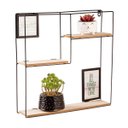 Ver imagem 1 de Nicho Aramado Quadrado C/ Prateleiras Doblavel – Preto