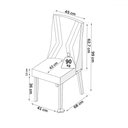 Ver imagem 4 de Mesa de Jantar 8 Lugares Glamuor com Vidro Mel/off White/bronze - Pnr Móveis