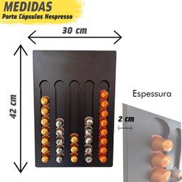 Porta Cápsulas de Café Nespresso Cor Preto Cantinho do Café - 6