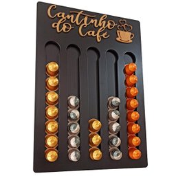 Porta Cápsulas de Café Nespresso Cor Preto Cantinho do Café - 1