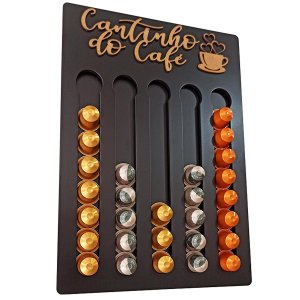 Porta Cápsulas de Café Nespresso Cor Preto Cantinho do Café