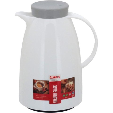 Blanc Garrafa Térmica 24x15x15cm 1l Plástico Branco Ampola Vidro