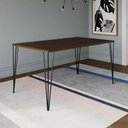 Ver imagem 1 de Mesa Elen Tampo Retangular de Madeira Amêndoa Marrom