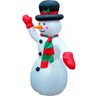 Boneco De Neve Inflavel Natal Enfeite Natalino Grande 1 Metro 20 Cm Decoraçao Casa Loja Comemoraçao  - 3