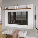 Ver mais imagens de Painel Columbia 01 Prateleira P e Tv Ate 50 Pol. Branco e Montana