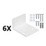 Kit 6 Suporte Metal P- Filtro Carcaça Big Blue 10 e 20 Bbi - 1