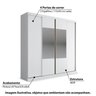 Guarda Roupa Ipanema com 4 Portas e Espelho - 5