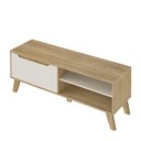Ver mais imagens de Rack para TV até 55 Polegadas MDF 134cm 1 Porta 2 Nicho Lotus Verona Artely Bege