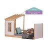Cama Montessoriana Garden com Telhado Pergolado Casatema MadeiraOriginals - 4