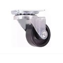 Ver imagem 2 de Rodizio Bicama /Pequeno Preto Roda Pvc + Parafusos 4 Peças