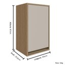 Ver imagem 3 de Balcão Aéreo de Cozinha Modulada 01 Porta 40cm Vitória