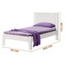 Cama de Solteiro com Estrado Reforçado com Colchão Branco Pavi Jm Móveis - 4