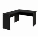 Ver imagem 5 de Escrivaninha em L F5 Office Moderno MDP 135cm Preto com Mesa Auxiliar F5 Office
