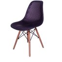 Ver imagem 2 de Kit 8 Cadeiras Charles Eames Eifell 130 Furadinha Cor:preta