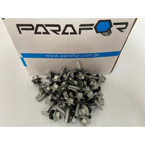 Parafuso Auto Brocante, Tratado, 12 -14 X 3/4 - 5.5X19MM Ponta 03 - 3.000 Peças PARAFOR