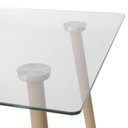 Ver imagem 5 de Mesa de Jantar Moderninha em Aço Cor Mel 120cm - 51846