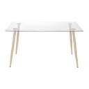 Ver imagem 2 de Mesa de Jantar Moderninha em Aço Cor Mel 120cm - 51846