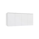 Ver imagem 1 de Armário Aéreo 4 Portas Kappesberg Adapt Branco 155cm