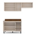 Ver imagem 3 de Cozinha Completa Koya 6 Portas 3 Gavetas 40250039 Creme - Politorno