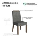 Ver imagem 4 de Kit 4 Cadeiras de Jantar 4255 com Espaldar Rustic/silver Madesa