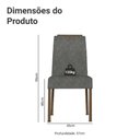 Ver imagem 3 de Kit 4 Cadeiras de Jantar 4255 com Espaldar Rustic/silver Madesa