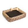 Caminha de Cachorro Grande 60cm x 60cm Marrom com Almofada Ossinho + Colchonete Pet 1m x 80cm - 4