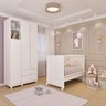 Quarto de Bebê com Berço Mini Cama e Guarda Roupa 3 Portas e Pés Amore Tcil Móveis - 1