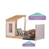 Cama Montessoriana Garden com Telhado Pergolado e Grade de Proteção Casatema MadeiraOriginals - 3
